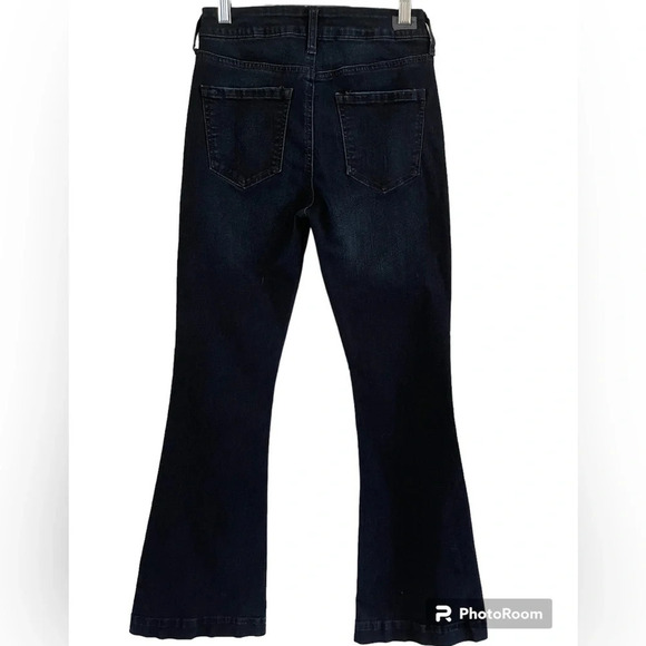 Tokyo Darling High Waisted Flare Jeans Size 4R Dark Wash - Picture 2 of 8